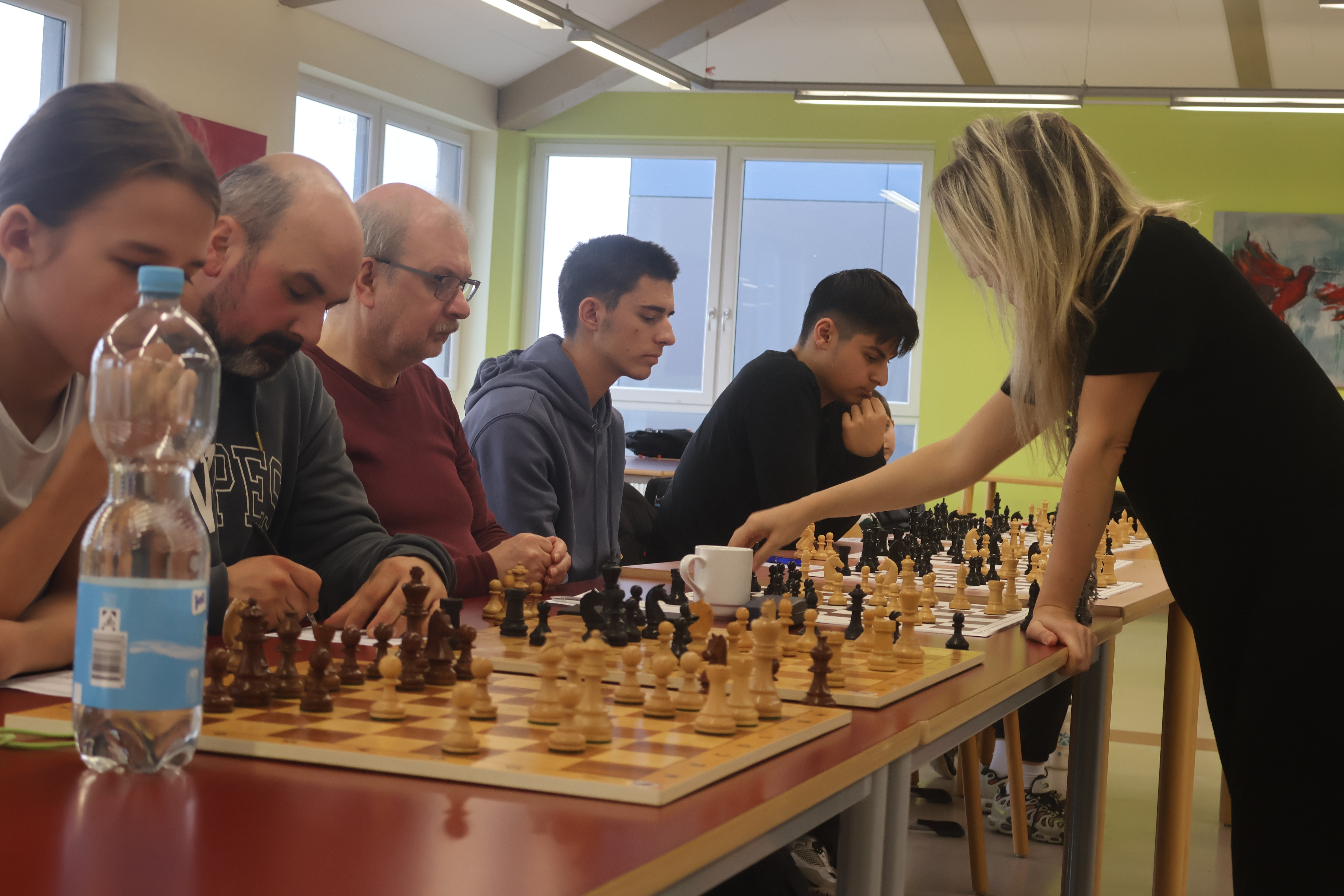 Großmeistersimultan Elisabeth Pähtz